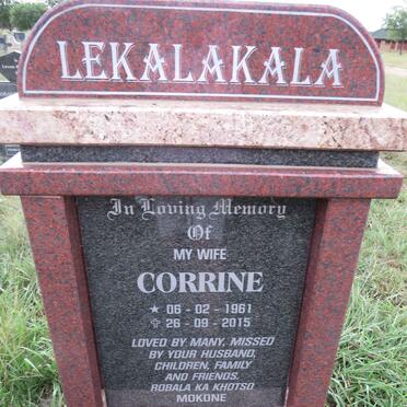 LEKALAKALA Corrine 1961-2015