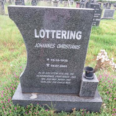 LOTTERING Johannes Christianis 1935-2002