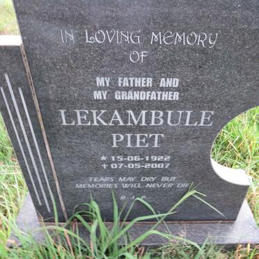 LEKAMBULE Piet 1922-2007