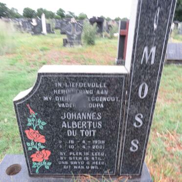 MOSS Johannes Albertus Du Toit 1939-2001