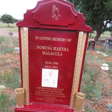 MAGAGULA Nomusa Martha 1966-2021