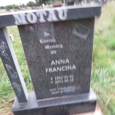 MOTAU Anna Francina 1992-2011