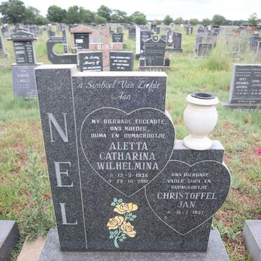 NEL Christoffel Jan 1937- & Aletta Catharina Wilhelmina 1935-2001