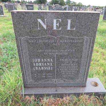 NEL Johanna Adriana 1933-2001