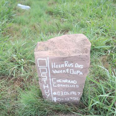 OOSTHUYSEN Coenraad Corneluis 1947-2010