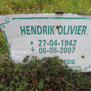 OLIVIER Hendrik 1942-2007