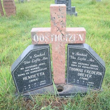 OOSTHUIZEN Thomas Frederik Dreyer 1920-2005 & Henrietta 1925-2002