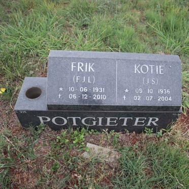POTGIETER F.J.L. 1931-2010 & J.S. 1936-2004