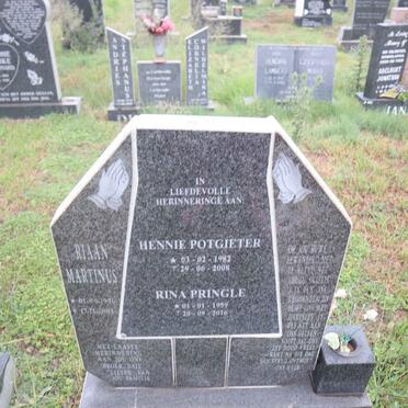 PRINGLE Rina 1959-2016 :: NEL Riaan Martinus 1976-2001 :: POTGIETER Hennie 1982-2008