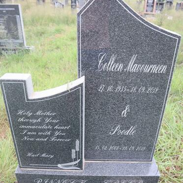 PINNOCK Colleen Mavourneen nee GREER 1935-2018 & Poodle 2008-2018