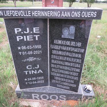 ROOS P.J.E. 1950-2021 & C.J. 1955-2022