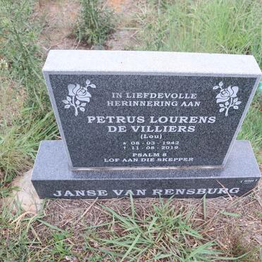 RENSBURG Petrus Lourens de Villiers, Janse van 1942-2019