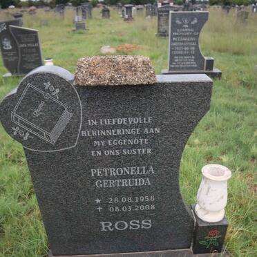ROSS Petronella Gertruida 1958-2008