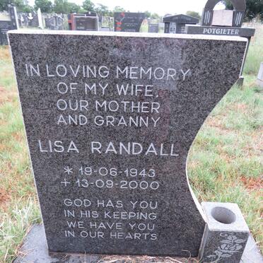 RANDALL Lisa 1943-2000