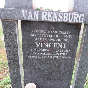 RENSBURG Vincent, van 1966-2012