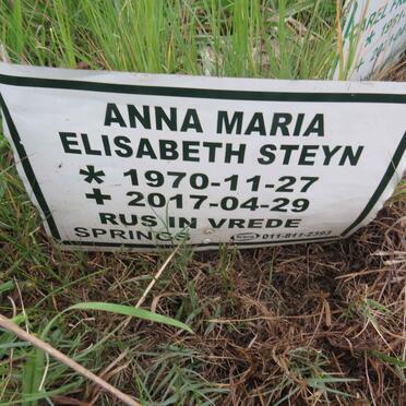 STEYN Anna Maria Elisabeth 1970-2017
