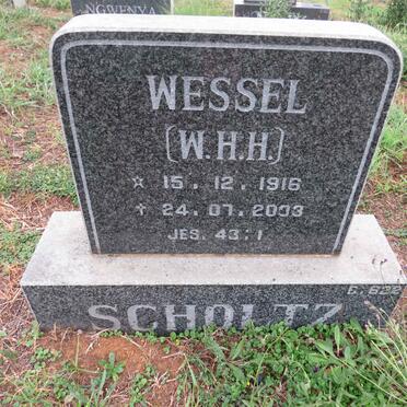 SCHOLTZ Wessel H.H. 1916-2003