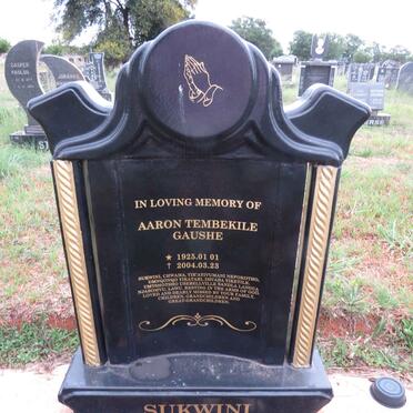 SUKWINI Aaron Tembekile Gaushe 1925-2004