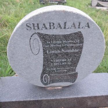 SHABALALA Linah Nomhle 1961-2012