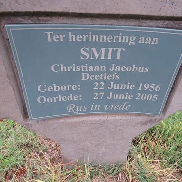 SMIT Christiaan Jacobus Deetlefs 1956-2005