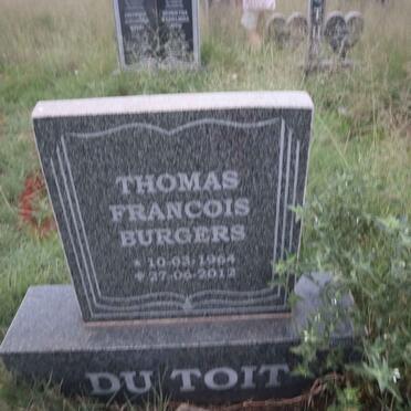 TOIT Thomas Francois Burgers, du 1964-2012