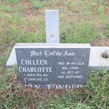 TONDER Colleen Charlotte, van 1942-2001