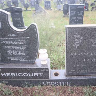 VERSTER Johanna Dorethea 1940-2000 :: HERICOURT Elza 1964-2012