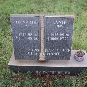 VENTER J.H.L. 1924-2004 & M.D.1925-2006