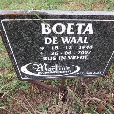 WAAL Boeta, de 1944-2007