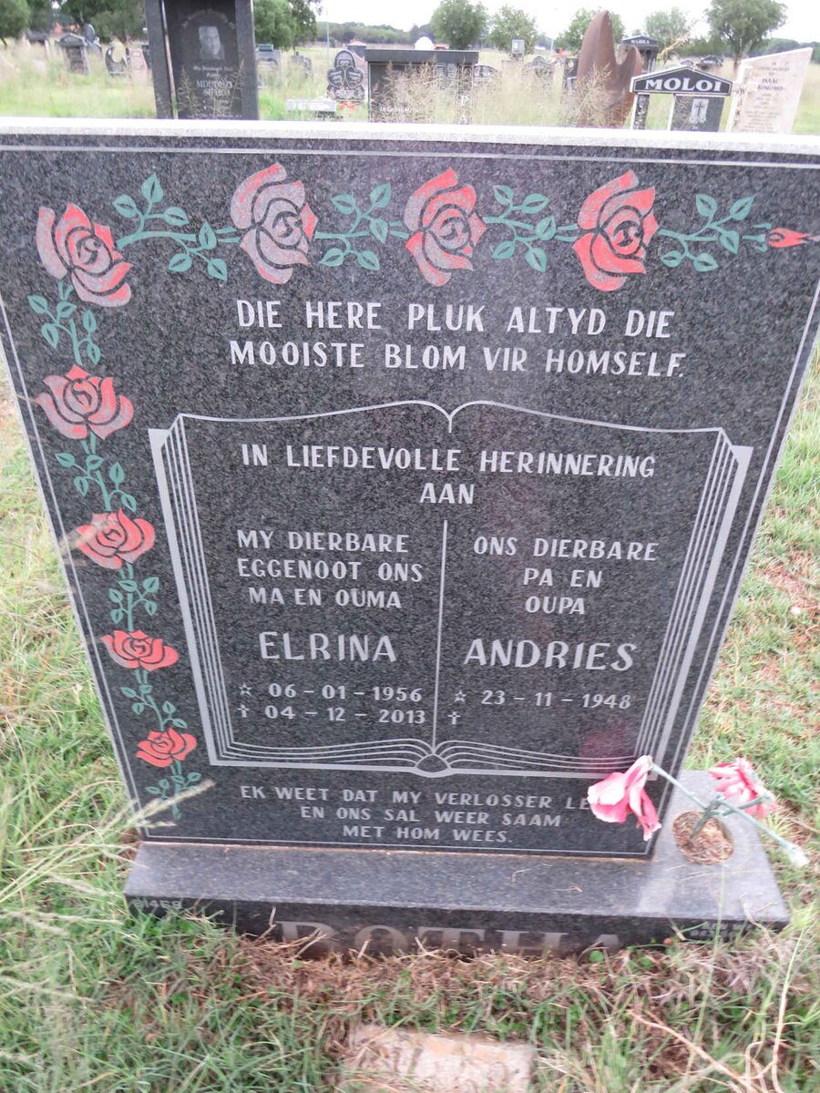 BOTHA Andries 1948- & Elrina 1956-2013