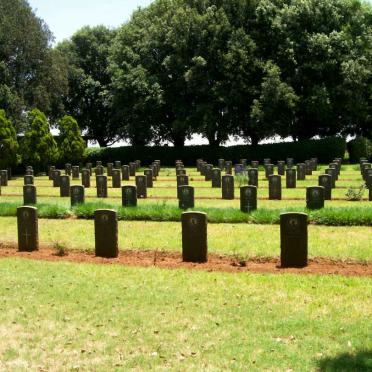 6. Overview on rows of graves