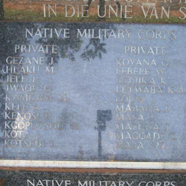 16. Memorial for the Native Military Corps