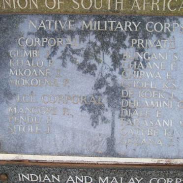 15. Memorial for the Native Military Corps