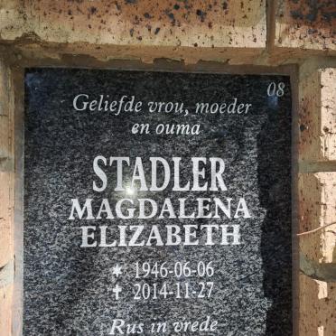 STADLER Magdalena Elizabeth 1946-2014