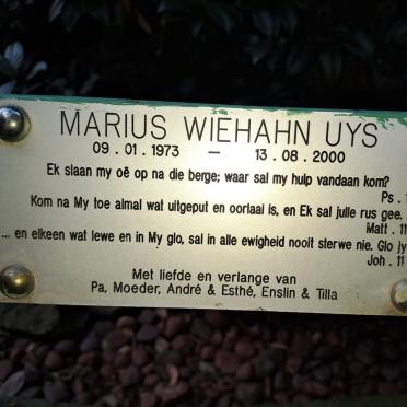 UYS Marius Wiehahn 1973-2000