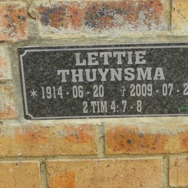 THUYNSMA Lettie 1914-2009