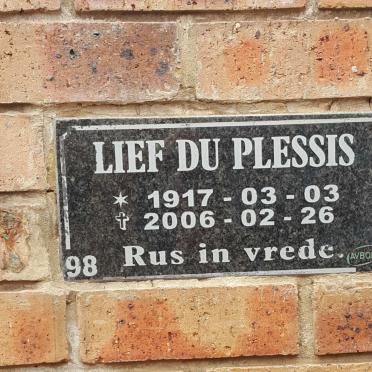 PLESSIS Lief, du 1917-2006