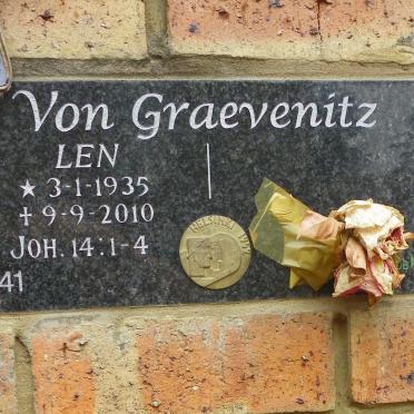 GRAEVENITZ Len, von 1935-2010