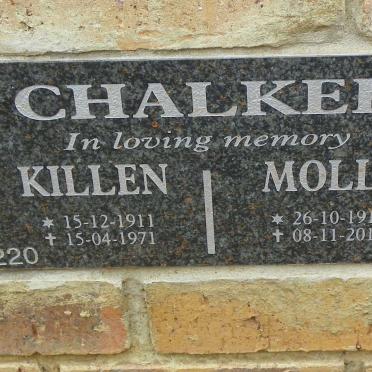 CHALKER Killen 1911-1971 &amp; Molly 1918-2011