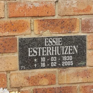 ESTERHUIZEN Essie 1930-2005