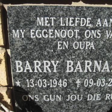 BARNARD Barry 1946-2009