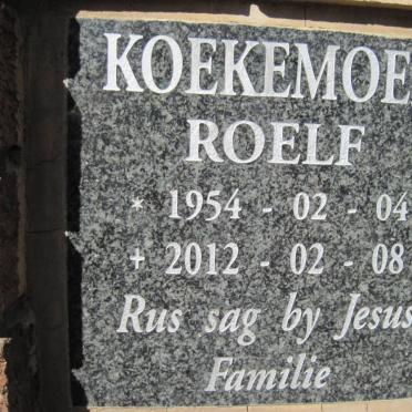 KOEKEMOER Roelf 1954-2012