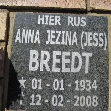 BREEDT Anna Jezina 1934-2008