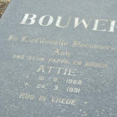 BOUWER Attie 1962-1991