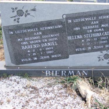 BIERMAN Barend Daniel 1904-1980 &amp; Helena Stephina Catharina 1907-1990