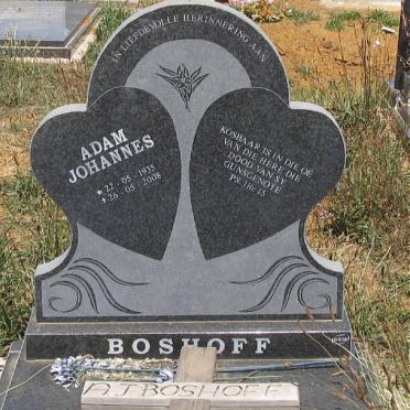 BOSHOFF Adam Johannes 1935-2008