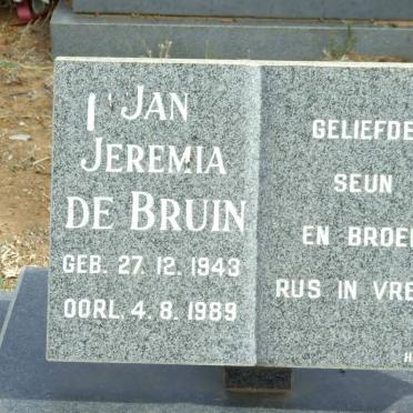 BRUIN Jan Jeremia, de 1943-1989