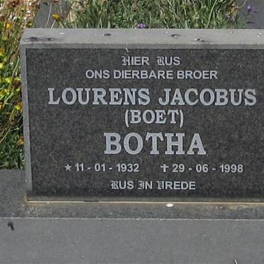 BOTHA Lourens Jacobus 1932-1998