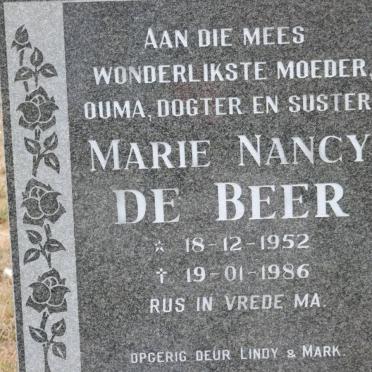 BEER Marie Nancy, de 1952-1986