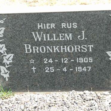 BRONKHORST Willem J. 1905-1947